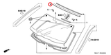 HONDA ACCORD CL7 CL8 CL9 MOLDING FR. WINDSHIELD 73150-SDA-A01