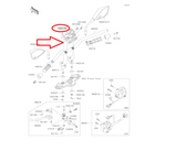 KAWASAKI ER-6N 2012 - 2016 HOLDER-HANDLE,UPP,F.S 46012-0318-18R spare parts DIY
