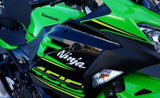 KAWASAKI NINJA 400 18-2019 COWLING,FIN,LH,L.GREEN 55028-0643-777 lowers plastics