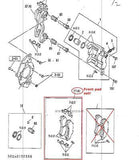 ISUZU ELF NKR81E FRONT BRAKE PAD SET 8-97378-351-0 სატვირთო სათადარიგო ნაწილები