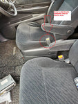 HONDA STEPWAGON RF7 BUCKLE R.FRONT SEAT BELT INNER NH361L 81455-S5A-J01ZF mpvjdm