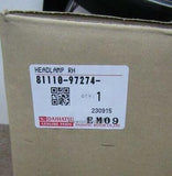 DAIHATSU COPEN L880K HEADLIGHT ASSY RH SIDE 81110-97274 CONTACT FOR OTHER PARTS!