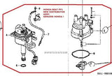 HONDA BEAT PP1 DISTRIBUTOR ASSY 30100-P36-016 IGNITION USA IMPORTS DOT FMVSS 25