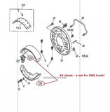 ISUZU ELF NKR81E REAR BRAKE SHOE SET 5-86750116-0 грузовик запчасти truck spare