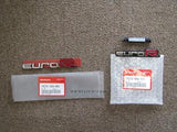 HONDA ACCORD EURO R CL7 EUROR EMBLEM FF+RR SET OF X2 75731-SEA-R01 75732-SEA-901