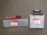 HONDA ACCORD EURO R CL7 EUROR EMBLEM FF+RR SET OF X2 75731-SEA-R01 75732-SEA-901