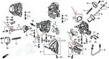 HONDA RVF400 NC35 GASKET SET CARBURATOR 16010-MR8-900 мотоцикл запчасти ricambi