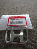 HONDA CIVIC CRX EF8 EF9 HOOD EMBLEM BADGE CHROME H 75700-SG0-000 PASSWORD:JDM 2U