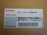 HONDA VEZEL RU1 RU2 RU3 RU4 GOLD EMBLEM SET 08F20-T7A-000