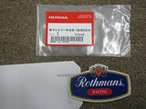 HONDA NSR250R4SP MC21 NSR250R5SP MC28 ROTHMANS B DECAL 87117-KV3-930ZA FRONT FEN