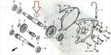 HONDA SPACY250 FREEWAY CH250 MF01 SHAFT FINAL 23431-KM1-000 23431-KAB-000 scoot