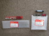 HONDA ACCORD EURO R CL7 EUROR EMBLEM FF+RR SET OF X2 75731-SEA-R01 75732-SEA-901