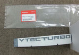 HONDA CIVIC TYPE R FK8 VTEC TURBO STICKER 75717-TGH-C01 genuine auto parts Japan