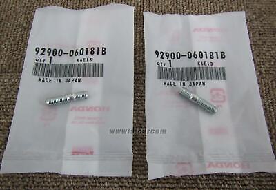 HONDA MOTOCOMPO NCZ50 AB12 EXHAUST MANIFOLD STUD BOLT X2 PCS 92900-060181B SCOOT