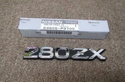 DATSUN 280ZX FRONT FENDER CHROME EMBLEM 63805-P9700 Japan قطع غيار نيسان الجودة
