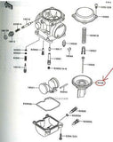 KAWASAKI KLE400 LE400A VALVE VACUUM 16126-1173 DIAPHRAGM SLIDE CARBURATOR JAPAN