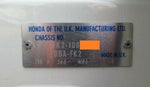 HONDA CIVIC TYPE R 2.0L FK2 SPACER FRONT LICENCE PLATE BASE 71145-TV0-Q50 turbo