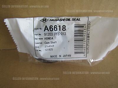 JDM REPLACEMENT MUSASHI CAMSHAFT OIL SEAL 27X43X9 A6618 FOR HONDA BEAT PP1 parts