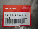 HONDA BEAT PP1 HOSE D, WATER COOLING 06195-P36-319 PERSONALIZED ESTIMATES A-OK!