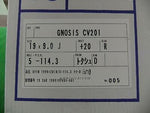 WORK GNOSIS CV201 19X9.0J +20(R) H5 PCD 114.3 GMB COLOR alloy wheel rim light we