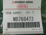 MITSUBISHI LANCER EVO5 EVO6 CP9A HOOK,FR FLOOR CARPET MB768473 genuine auto part