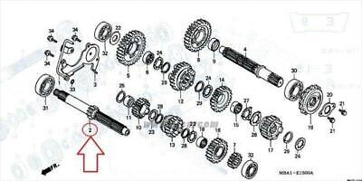 HONDA SHADOW 750 NV750C RC44 MAIN SHAFT COMP. 12T 23210-MBA-000 RUSSIA OIS OK!