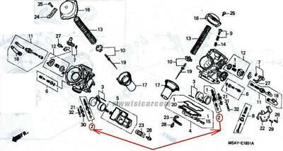 HONDA SHADOW 750 NV750C RC44 RC44E VALVE FLOAT SET CARBURATOR 16011-MZ8-B40 PART