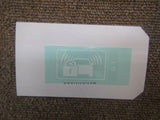 HONDA INTEGRA DC5 LABEL, IMMOBILIZER AND SECURITY 39885-S5A-G11 GENUINE JDM PART