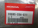 HONDA INTEGRA DC5 LABEL, IMMOBILIZER AND SECURITY 39885-S5A-G11 GENUINE JDM PART