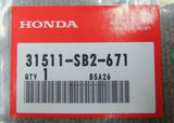 HONDA NSX NA1 NA2 MARK BATTERY CAUTION (MAINTENANCE FREE) 31511-SB2-671 classic