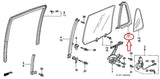 HONDA CR-V RD1 SEAL, L. RR. DOOR QUARTER 73491-S10-003 mpv spare parts cheap DIY