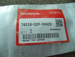 HONDA INSIGHT 2000 MT MOLDING, L REAR ROOF NH630M 74316-S3Y-004ZD