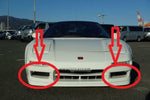 HONDA NSX NSX-R NA1 NA2 GARNISH SET FRONT BUMPER SIDE 71107-SL0-900 GENUINE JDM
