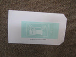 HONDA INTEGRA DC5 LABEL, IMMOBILIZER AND SECURITY 39885-S5A-G11 GENUINE JDM PART