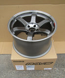 RAYS TE37SL WHEEL 18X10 1/2J H5 PCD 114.3 PRESSED GRAPHYTE alloy wheel new Japan