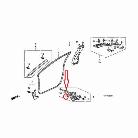 HONDA CIVIC TYPE R EURO FN2 HOLDER, EMERGENCY FLARE 89515-S3A-000