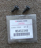 MITSUBISHI EVO 5 6 CP9A SCREW FR BUMPER WASHER 6X20 SET OF X2 MS452348 GENUINE