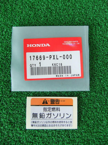 HONDA INTEGRA DC5 LABEL, FUEL FILLER CAUTION (LEADLESS GASOLINE) 17669-PXL-000