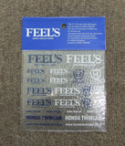 FEEL'S TWINCAM STICKER SET HONDA FEEL'S TWINCAM LOGO MINI geunine JDM parts 4U!
