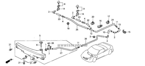 HONDA NSX NA1 NA2 PUMP, WINDSHIELD WASHER 76806-SE0-N01 GENUINE JDM SPARES JAPAN