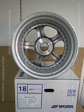 WORK MEISTER WHEEL S1 3P 18X9.5J +11 5H PCD114.3 SILVER RIM AND BLACK