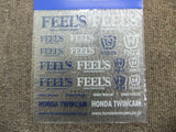 FEEL'S TWINCAM STICKER SET HONDA FEEL'S TWINCAM LOGO MINI geunine JDM parts 4U!