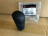 GENUINE MITSUBISHI LANCER CP9A EVO5 EVO6 KNOB GEAR SHIFT BLUE STITCH MR657014