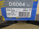 KASHIYAMA MITSUBISHI CANTER TRUCK FB30B FB328 FRONT BRAKE PAD SET D6064-02