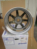 WORK EMOTION T7R 2P WHEEL SIZE 18X9.5J +35 5X114.3 ASHED TITANIUM 923-57197B