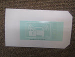 HONDA INTEGRA DC5 LABEL, IMMOBILIZER AND SECURITY 39885-S5A-G11 GENUINE JDM PART