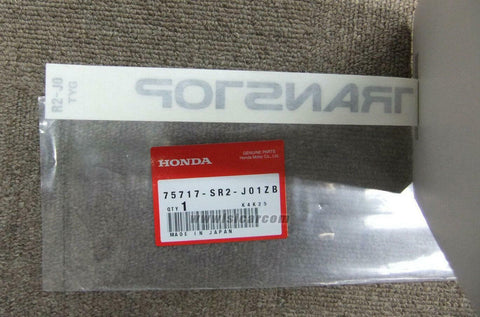 HONDA CIVIC CR-X DEL SOL EG2 STICKER REAR *TYPEYG* ( TRANSTOP ) 75717-SR2-J01ZB