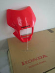 HONDA XR100 XR50 MOTARD VISOR SET FRONT WL R292R EXTREME RED 61300-KTK-620ZA jdm