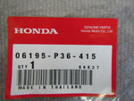 HONDA BEAT PP1 HOSE, ENGINE COOLING WATER FILLER 06195-P36-415 RESERVEONDERDELEN
