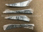 CARBON DOUBLE CANARDS SET FR BUMPER for MITSUBISHI LANCER EVO CP9A TOMMI MAKINEN